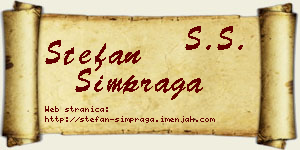 Stefan Šimpraga vizit kartica